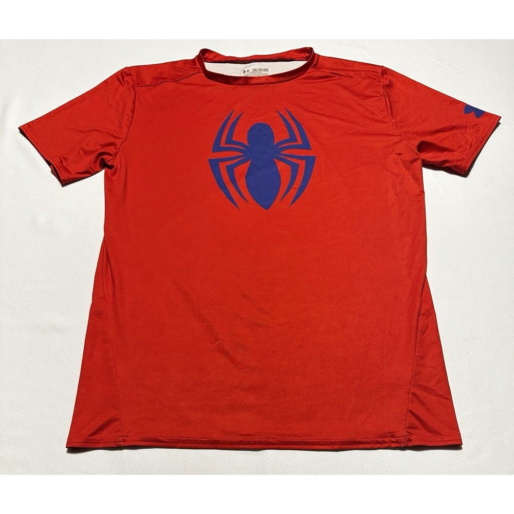 Spider-Man Under Armour Compression Shirt Short Sleeve Marvel Men’s 3XL *READ**